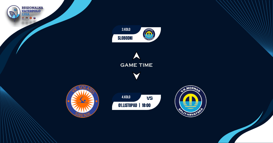 4.KOLO PREMIER vaterpolo lige, utakmica Solaris - Mornar