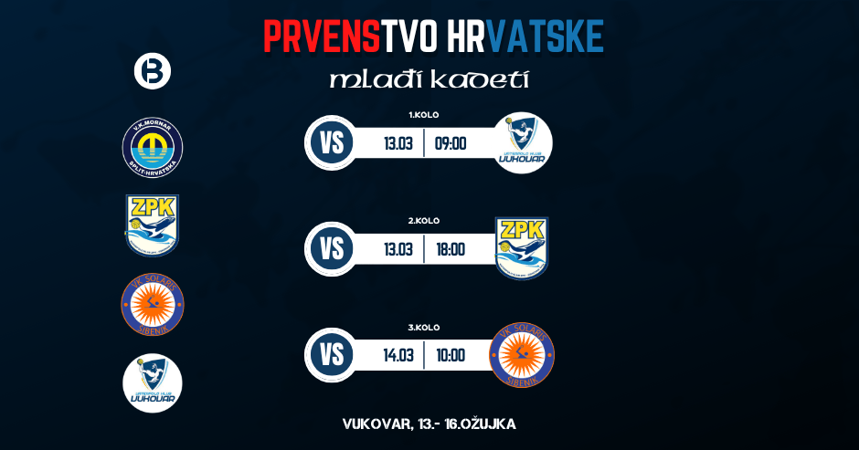 PRVENSTVO HRVATSKE MLAĐI KADETI