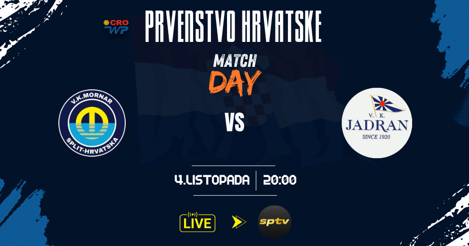 2.kolo vaterpolskog prvenstva hrvatske, Mornar - Jadran